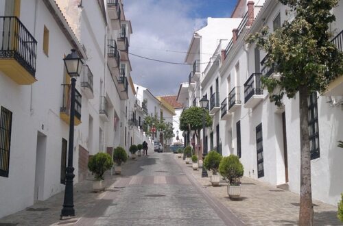 street, streets, people, andalusia, malaga, monda, cost, empedrado